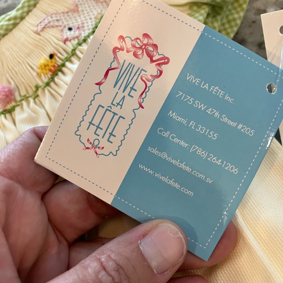 Yellow and Green Kids smocked One Piece - Picture 2 of 6